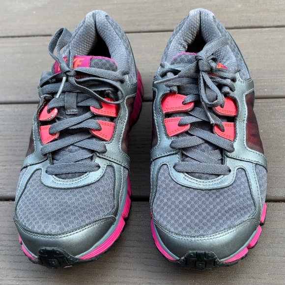 Nike Womens Size 8 Dual Fusion ST 2 454240-066 Gray Pink Running Shoes Sneakers - Picture 3 of 8